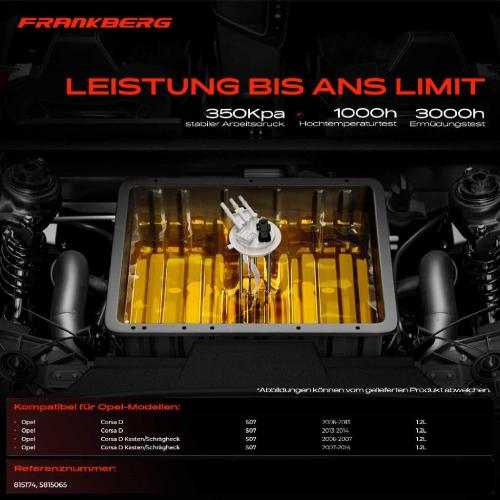 1x Kraftstoffpumpe für Opel Corsa D S07 Corsa D Kasten/Schrägheck 1.2L 2006-2014 Bild 1x Kraftstoffpumpe für Opel Corsa D S07 Corsa D Kasten/Schrägheck 1.2L 2006-2014