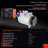 1x Klimakompressor für BMW 5er E60 E61 7er E65 E66 E67 2.2L-3.0L 2001-2010