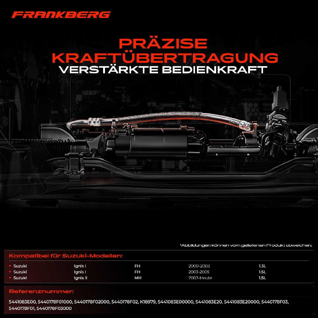 1x Seilzug Feststellbremse Hinterachse rechts für Suzuki Ignis I FH Ignis 2 MH 1.3L 1.5L