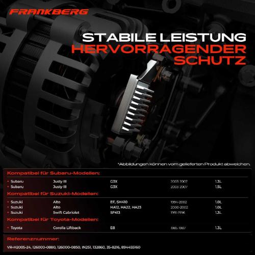 1x Lichtmaschinenregler Generatorregler für Suzuki Alto Toyota Corolla Subaru Justy Bild 1x Lichtmaschinenregler Generatorregler für Suzuki Alto Toyota Corolla Subaru Justy