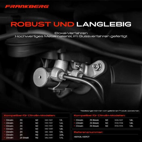 1x Hauptbremszylinder Bremszylinder für Citroën ZX N2 Break 1991-1999 1.1L-2.0L Bild 1x Hauptbremszylinder Bremszylinder für Citroën ZX N2 Break 1991-1999 1.1L-2.0L