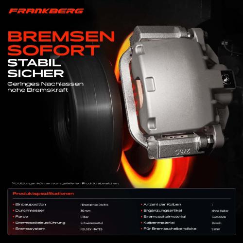 1x Bremssattel Hinterachse Rechts für Chrysler PT Cruiser PT PT Cruiser Cabriolet 2000-2010 Bild 1x Bremssattel Hinterachse Rechts für Chrysler PT Cruiser PT PT Cruiser Cabriolet 2000-2010