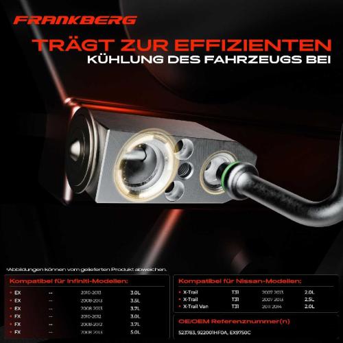 1x Expansionsventil Klimaanlage für Nissan Qashqai I X-Trail Juke Infiniti Q50 Bild 1x Expansionsventil Klimaanlage für Nissan Qashqai I X-Trail Juke Infiniti Q50