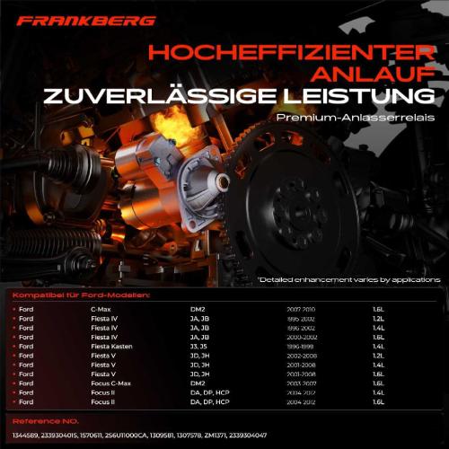 1x Magnetschalter Starter für Ford Fiesta 4 5 Focus 2 Fusion C-Max Volvo C30 V50 Bild 1x Magnetschalter Starter für Ford Fiesta 4 5 Focus 2 Fusion C-Max Volvo C30 V50