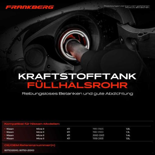 1x Kraftstoffeinfüllrohr Einfüllstutzen für Nissan Micra II K11 1992-2003 Bild 1x Kraftstoffeinfüllrohr Einfüllstutzen für Nissan Micra II K11 1992-2003