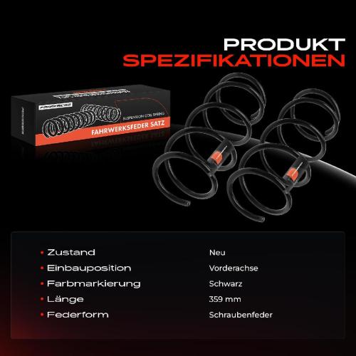 2x Fahrwerksfeder Vorderachse für Subaru Justy III G3X Suzuki Ignis II MH 1.3L 1.5L Bj ab 2003 Bild 2x Fahrwerksfeder Vorderachse für Subaru Justy III G3X Suzuki Ignis II MH 1.3L 1.5L Bj ab 2003