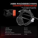 1x ABS Sensor Hinterachse links für Hyundai Elantra Stufenheck Matrix KIA Cerato 1.6L 1.8L 2.0L 1.5L 2000-2009