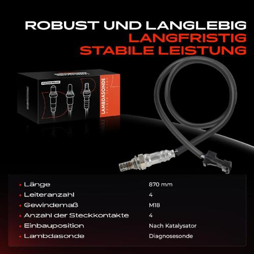 1x Lambdasonde Diagnosesonde Nach Katalysator für Porsche 911 Saab 9-3 9-5 2.0L-3.6L Bild 1x Lambdasonde Diagnosesonde Nach Katalysator für Porsche 911 Saab 9-3 9-5 2.0L-3.6L
