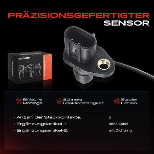1x Kurbelwellensensor Impulsgeber für Opel Astra H J Corsa C D Vectra C Zafira B Bild 1x Kurbelwellensensor Impulsgeber für Opel Astra H J Corsa C D Vectra C Zafira B
