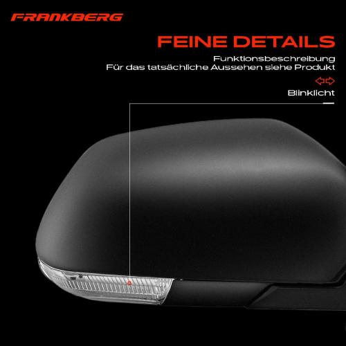 Frankberg 1x Außenspiegel Rechts für VW Polo 9A 9N 1.2L 1.4L 1.6L 1.8L 1.9L 2005-2012 Bild Frankberg 1x Außenspiegel Rechts für VW Polo 9A 9N 1.2L 1.4L 1.6L 1.8L 1.9L 2005-2012