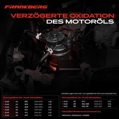 1x Ölabscheider Kurbelgehäuseentlüftung für Audi A4 8E A5 A6 Avant A8 4E 2005-2011 Bild 1x Ölabscheider Kurbelgehäuseentlüftung für Audi A4 8E A5 A6 Avant A8 4E 2005-2011