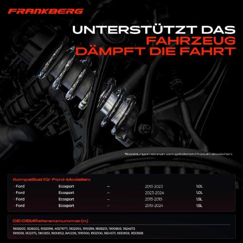 2x Fahrwerksfeder Vorderachse für Ford Ecosport 1.0L 1.5L Bj ab 2013 Bild 2x Fahrwerksfeder Vorderachse für Ford Ecosport 1.0L 1.5L Bj ab 2013