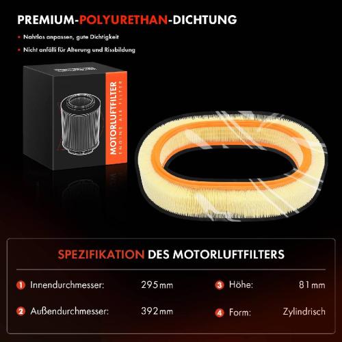 2x Luftfilter Filtereinsatz für Mercedes-Benz W126 R107 W116 C107 W463 75-94 Bild 2x Luftfilter Filtereinsatz für Mercedes-Benz W126 R107 W116 C107 W463 75-94