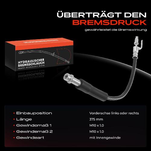 Frankberg 1x Bremsschlauch Bremsschläuche Vorderachse Links oder Rechts für Ford Tourneo Transit V362 V363 F3 Bild Frankberg 1x Bremsschlauch Bremsschläuche Vorderachse Links oder Rechts für Ford Tourneo Transit V362 V363 F3