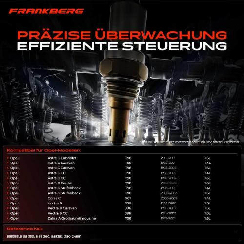 Frankberg 1x Lambdasonde Diagnosesonde Nach Katalysator für Opel Astra G F67 F07 Vectra B J96 Zafira A F75 Bild Frankberg 1x Lambdasonde Diagnosesonde Nach Katalysator für Opel Astra G F67 F07 Vectra B J96 Zafira A F75