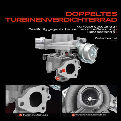 Frankberg 1x Abgasturbolader für Mercedes-Benz A-Klasse W176 W242 W246 W415 Citan Mixto (Double Cabin) C117 X117 X156 Bild Frankberg 1x Abgasturbolader für Mercedes-Benz A-Klasse W176 W242 W246 W415 Citan Mixto (Double Cabin) C117 X117 X156