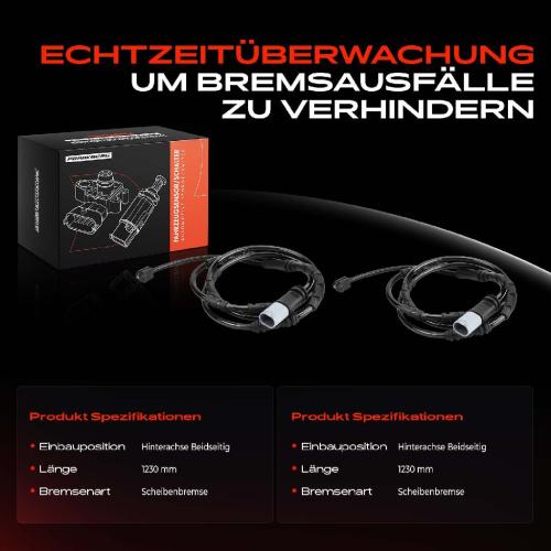2x Warnkontakt Bremsbelagverschleiß Hinten für BMW I8 I12 I8 Roadster I15 Bild 2x Warnkontakt Bremsbelagverschleiß Hinten für BMW I8 I12 I8 Roadster I15