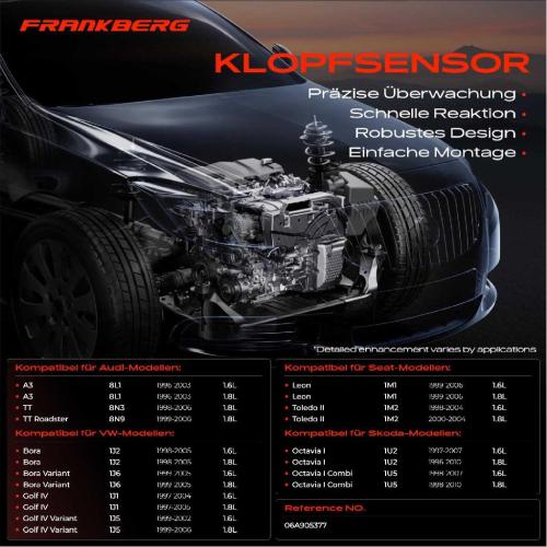 1x Klopfsensor Klopfgeber für VW Golf IV Polo Bora Audi A3 TT Seat Leon Toledo Skoda Octavia I Bild 1x Klopfsensor Klopfgeber für VW Golf IV Polo Bora Audi A3 TT Seat Leon Toledo Skoda Octavia I