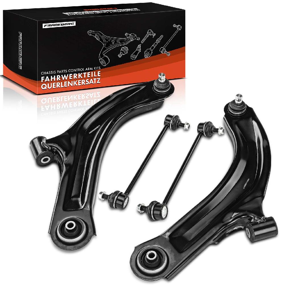 Frankberg 1x Querlenker Satz Vorderachse für Nissan Micra III K12 Note E11 NE11 1.0L 1.2L 1.4L 1.5L 1.6L 2002-2010
