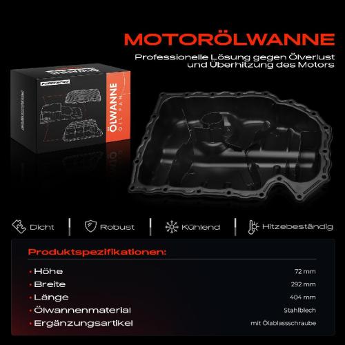 Frankberg 1x Ölwanne Motorölwanne für Audi A3 Q2 TT Skoda OCTAVIA III Golf VIII Passat Tiguan Bild Frankberg 1x Ölwanne Motorölwanne für Audi A3 Q2 TT Skoda OCTAVIA III Golf VIII Passat Tiguan