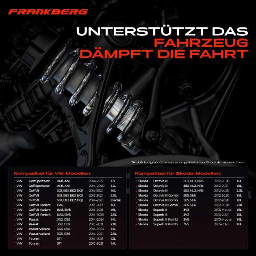 Frankberg 2x Fahrwerksfeder Vorderachse f r VW Golf Passat Touran Skoda Octavia III Superb III Bj ab 2012 Bild Frankberg 2x Fahrwerksfeder Vorderachse f r VW Golf Passat Touran Skoda Octavia III Superb III Bj ab 2012