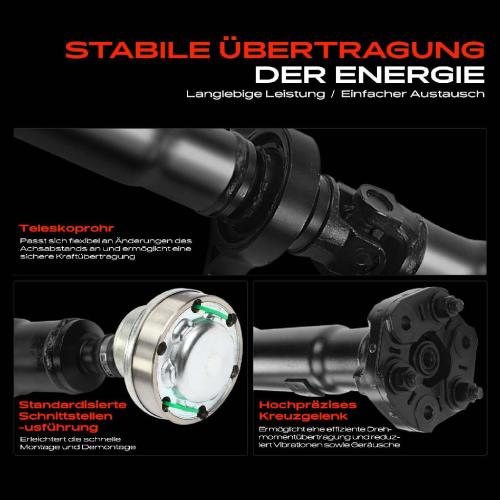 Frankberg 1x Kardanwelle Gelenkwelle Hinterachse für BMW 5er E60 2.5L 2007-2009 Bild Frankberg 1x Kardanwelle Gelenkwelle Hinterachse für BMW 5er E60 2.5L 2007-2009