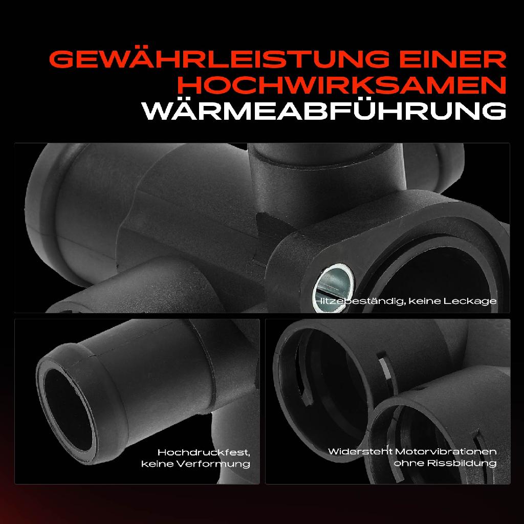 1x Kühlmittelflansch Wasserauslass für VW Golf I II Passat Jetta 2 Transporter 4