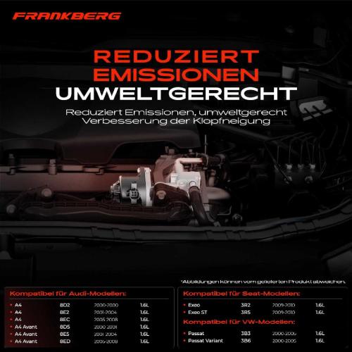 Frankberg 1x AGR-Ventil Abgasrückführungsventil für VW Passat 3B3 Passat Variant 3B6 Audi A4 8D2 8E2 8EC Seat Bild Frankberg 1x AGR-Ventil Abgasrückführungsventil für VW Passat 3B3 Passat Variant 3B6 Audi A4 8D2 8E2 8EC Seat