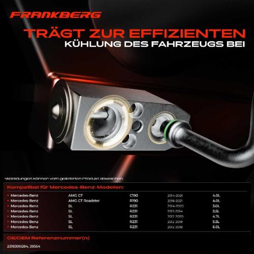 1x Expansionsventil Klimaanlage für Mercedes-Benz AMG GT Roadster C190 R190 SL R231 Bild 1x Expansionsventil Klimaanlage für Mercedes-Benz AMG GT Roadster C190 R190 SL R231