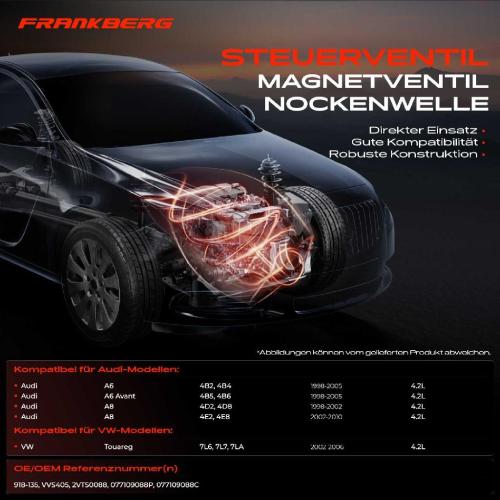 1x Steuerventil Nockenwellenverstellung für VW Phaeton Touareg Audi A6 4B2 4B5 A8 4D2 Bild 1x Steuerventil Nockenwellenverstellung für VW Phaeton Touareg Audi A6 4B2 4B5 A8 4D2