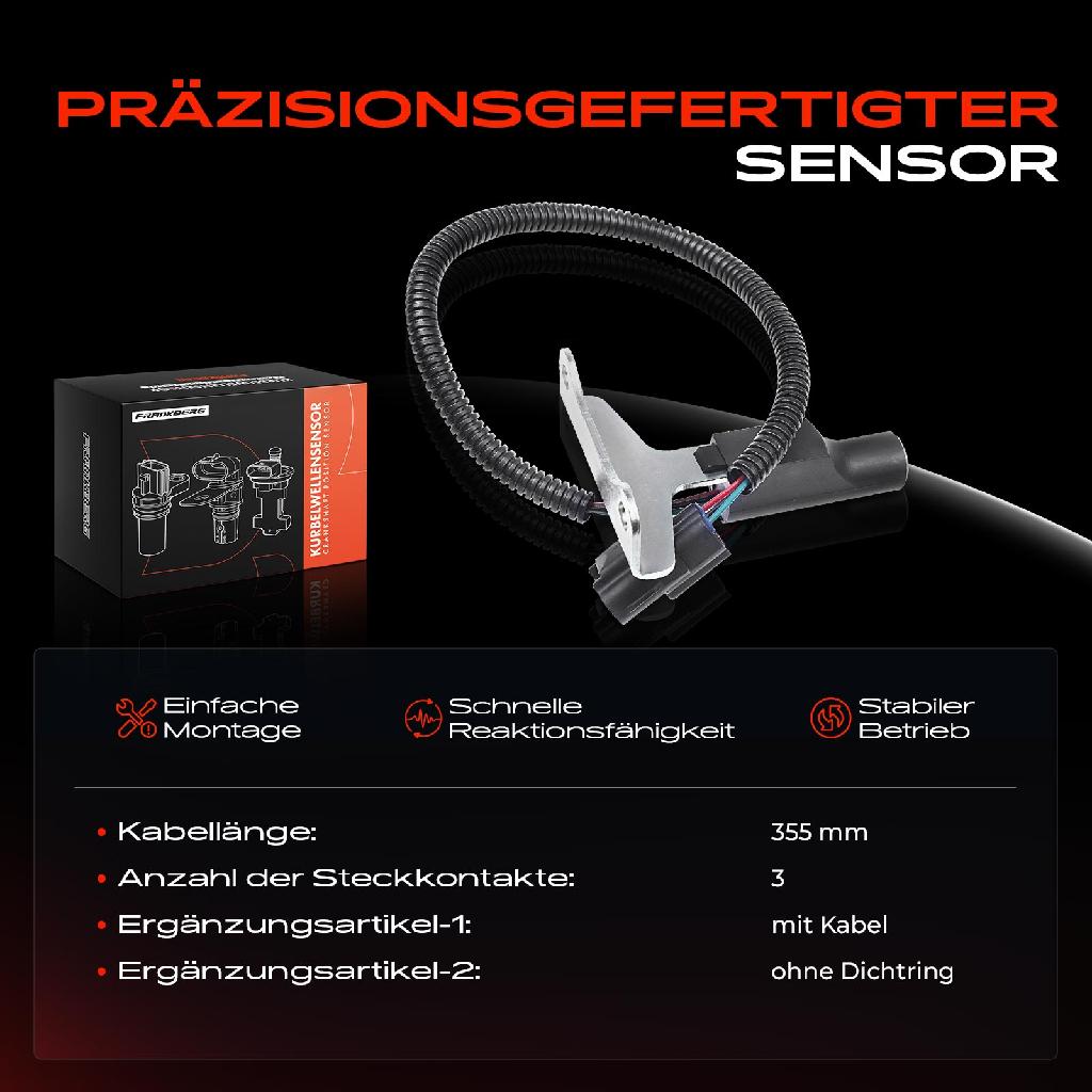 1x Kurbelwellensensor Impulsgeber für Jeep Grand Cherokee I ZJ 1992-1998 5.2L