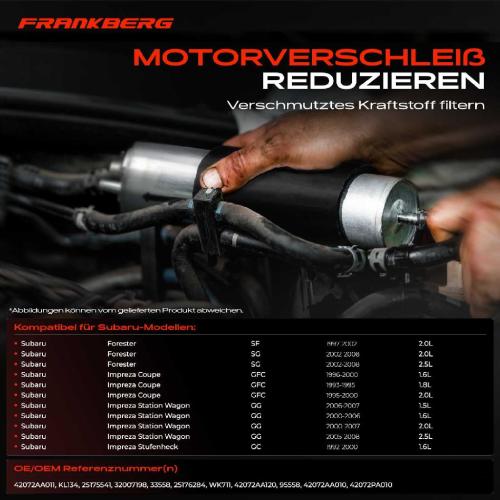 1x Kraftstofffilter für Subaru Forester SF SG Impreza GF GG Legacy SVX Bild 1x Kraftstofffilter für Subaru Forester SF SG Impreza GF GG Legacy SVX