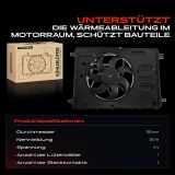 1x Motorkühller Einfachlüfter mit Kühlerlüfterrahmen Ford Galaxy WA6 Kuga I Mondeo IV S-Max