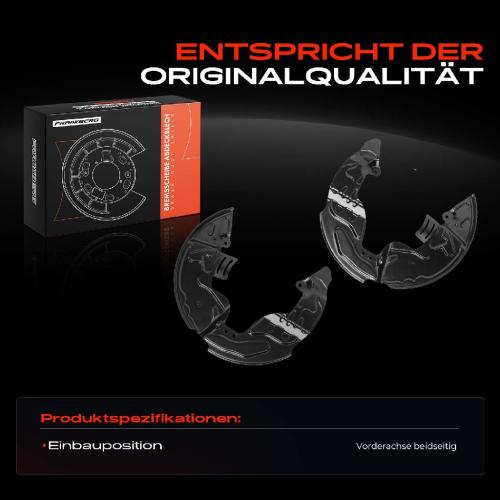 Frankberg 2x Ankerblech Bremsscheibe Vorderachse Beidseitig für Ford Focus IV HN Stufenheck HM Turnier HP Bild Frankberg 2x Ankerblech Bremsscheibe Vorderachse Beidseitig für Ford Focus IV HN Stufenheck HM Turnier HP