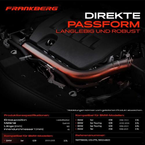 1x Kühlerschlauch Turboschlauch für BMW 5er E39 5er Touring 7er E38 2.5L 2.9L 1998-2004 Bild 1x Kühlerschlauch Turboschlauch für BMW 5er E39 5er Touring 7er E38 2.5L 2.9L 1998-2004