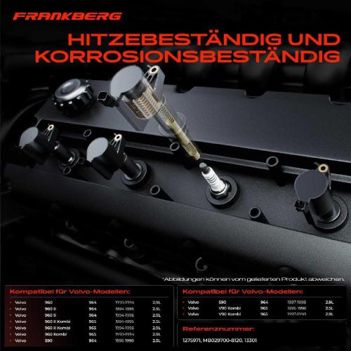 Frankberg 6x Zündmodul Zündspule für Volvo 960 964 960 II 960 II Kombi 965 960 Kombi S90 964 V90 Kombi 965 Bild Frankberg 6x Zündmodul Zündspule für Volvo 960 964 960 II 960 II Kombi 965 960 Kombi S90 964 V90 Kombi 965