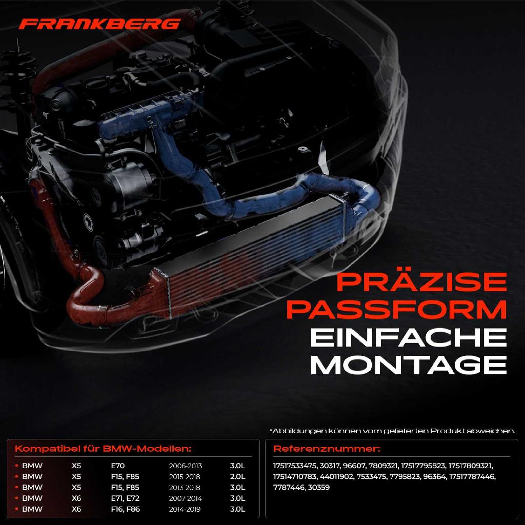 1x Ladeluftkühler Turbokühler für BMW X5 E70 F15 F85 X6 E71 E72 F16 F86 2006-2019