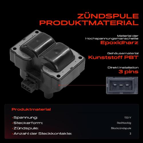 Frankberg 2x Zündspule Zündkerze für Alfa Romeo 146 155 164 Ferrari 348 TB/GTB TS/GTS F355 Berlinetta Spider Bild Frankberg 2x Zündspule Zündkerze für Alfa Romeo 146 155 164 Ferrari 348 TB/GTB TS/GTS F355 Berlinetta Spider
