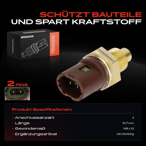 Frankberg 1x Kühlmitteltemperatur Sensor Temperatursensor für Opel Movano X70 Renault JD FD Bild Frankberg 1x Kühlmitteltemperatur Sensor Temperatursensor für Opel Movano X70 Renault JD FD
