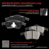 4x Bremsbeläge Hinterachse für Volvo S60 I S80 V70 II XC70 Cross Country 1997-2010