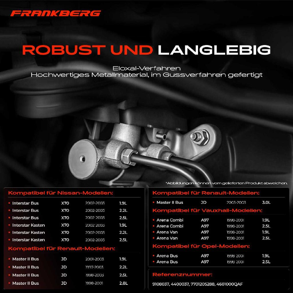 1x Hauptbremszylinder Bremszylinder für Nissan Interstar X70 Opel Movano Renault