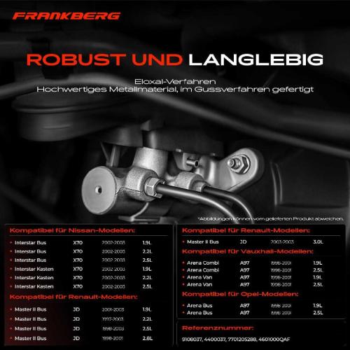 1x Hauptbremszylinder Bremszylinder für Nissan Interstar X70 Opel Movano Renault Bild 1x Hauptbremszylinder Bremszylinder für Nissan Interstar X70 Opel Movano Renault