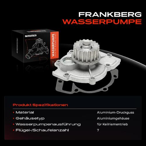 Frankberg 1x Wasserpumpe Kühlwasserpumpe für Volvo 960 II Kombi S90 V90 965 2.5L 1994-1998 Bild Frankberg 1x Wasserpumpe Kühlwasserpumpe für Volvo 960 II Kombi S90 V90 965 2.5L 1994-1998