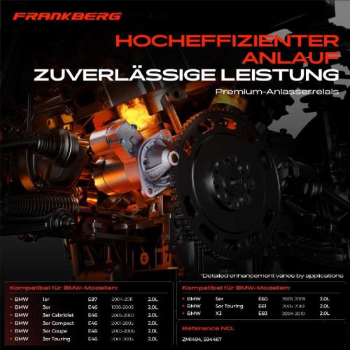1x Magnetschalter Starter für BMW 3er E46 1er E87 5er E60 E61 X3 E83 2.0L Bild 1x Magnetschalter Starter für BMW 3er E46 1er E87 5er E60 E61 X3 E83 2.0L