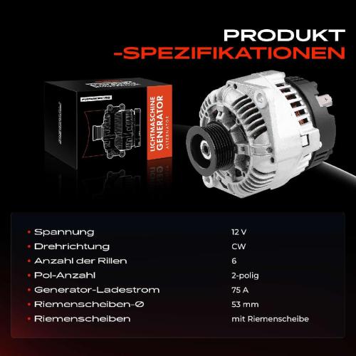 Frankberg 1x Lichtmaschine Generator für Opel Arena Renault Clio Kangoo Megane I 1.4l-2.0L Bild Frankberg 1x Lichtmaschine Generator für Opel Arena Renault Clio Kangoo Megane I 1.4l-2.0L
