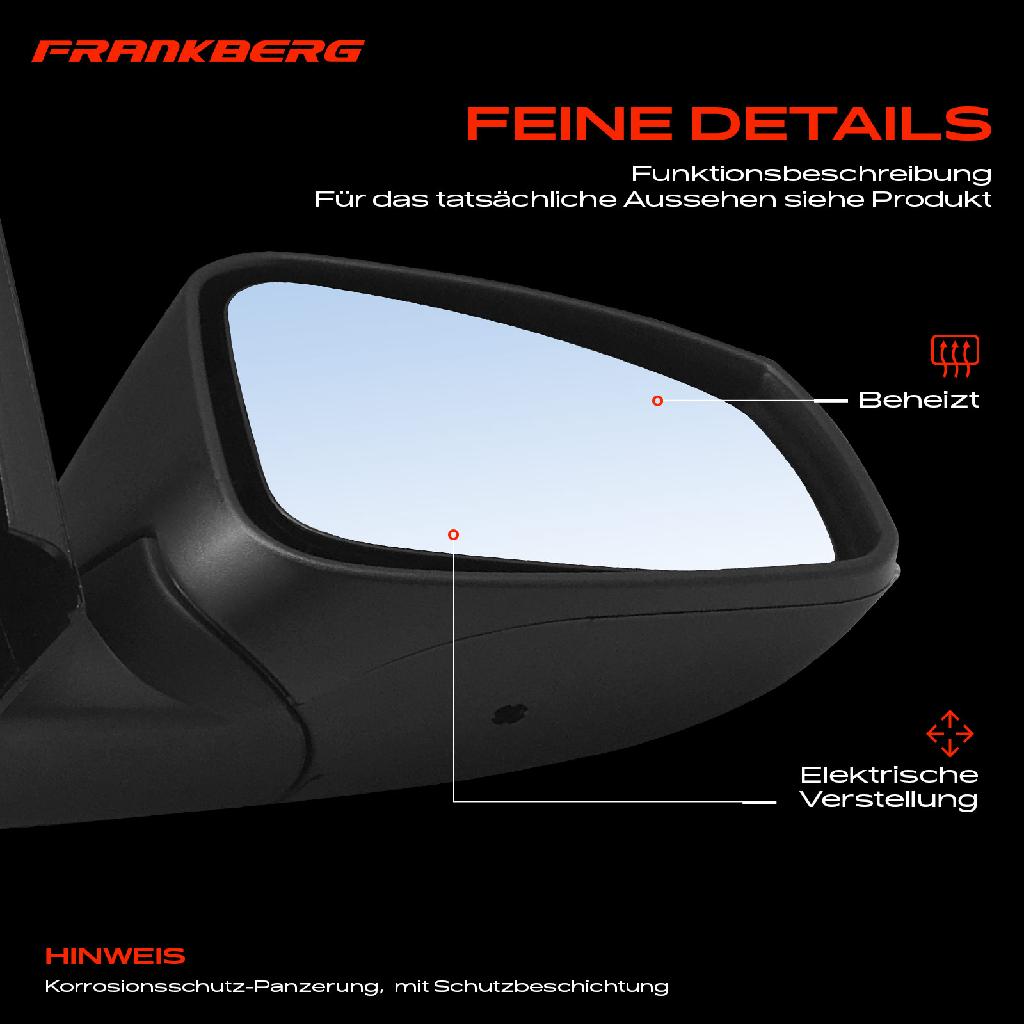 1x Außenspiegel Rechts für Renault Megane III Coupe DZ0/1 KZ0/1 B3 BZ0/1 Bj ab 2008