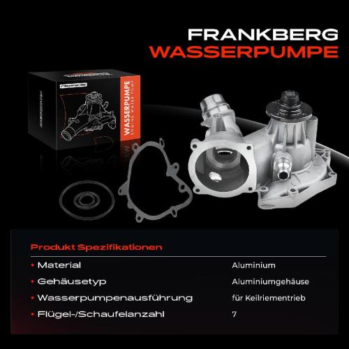 1x Wasserpumpe Kühlwasserpumpe für BMW 5er E39 535i 540i 7er E38 8er E31 X5 E53 Land Rover Bild 1x Wasserpumpe Kühlwasserpumpe für BMW 5er E39 535i 540i 7er E38 8er E31 X5 E53 Land Rover