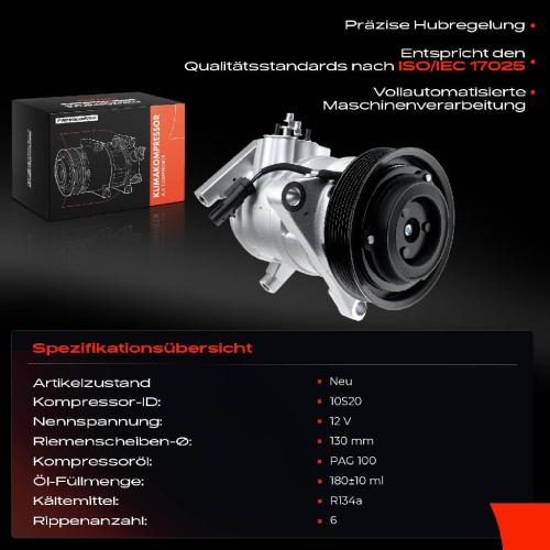 1x Klimakompressor für Chrysler Voyager IV RG RS Dodge Caravan MPV 3.3L 3.8L Bild 1x Klimakompressor für Chrysler Voyager IV RG RS Dodge Caravan MPV 3.3L 3.8L