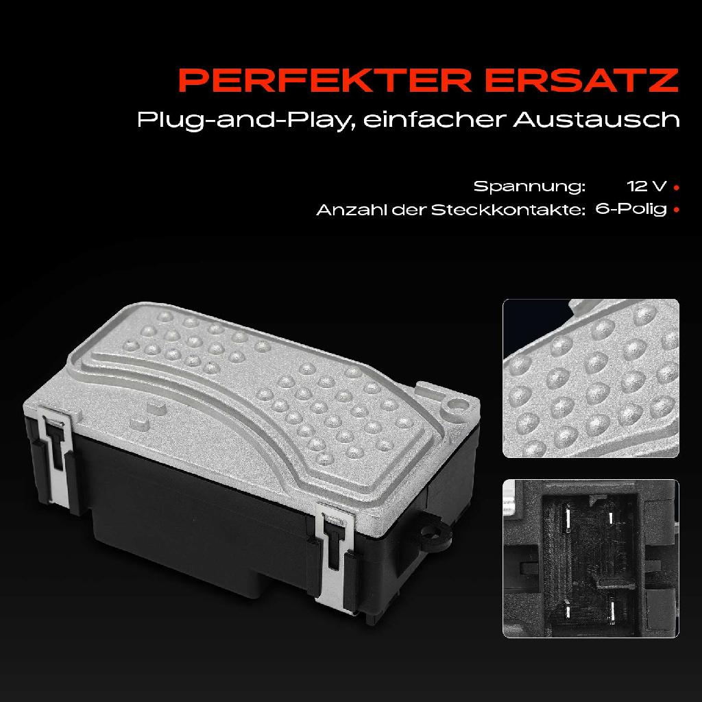 1x Widerstand Vorwiderstand Gebläsemotor für Audi A6 Allroad Avant 4F2 4FH 4F5