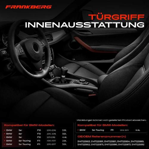 7x Türgriff Innenausstattung Beidseitig für BMW 5er F10 Touring F11 Bild 7x Türgriff Innenausstattung Beidseitig für BMW 5er F10 Touring F11